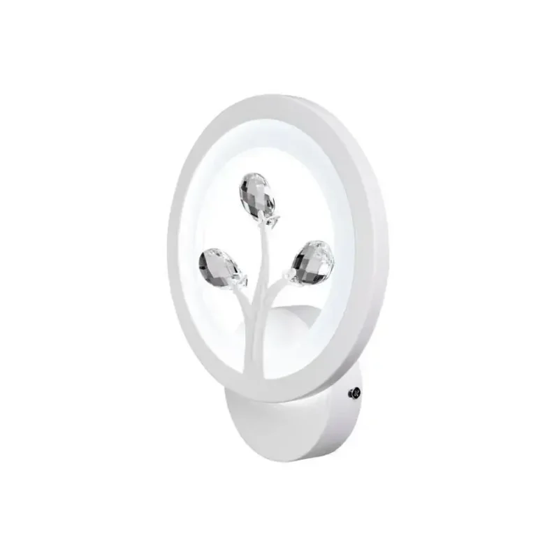 Aplica LED Kabira 13W Lumina Rece/Calda/Neutra Acril si Cristal Alb - imagine 2