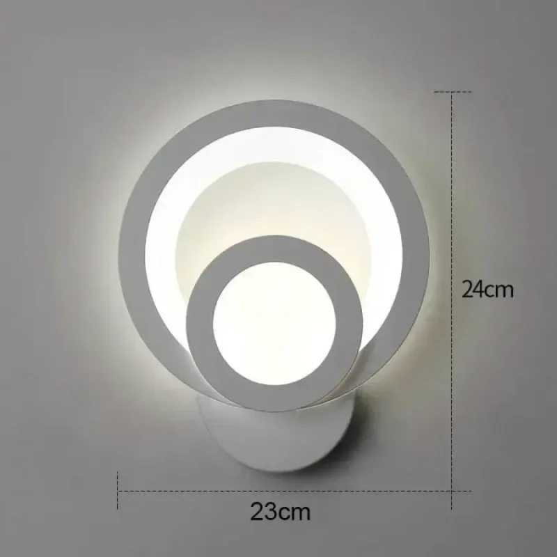 Aplica LED Urbanist 19W Rotunda Lumina Rece/Calda/Neutra Acril si Metal Alb - imagine 2