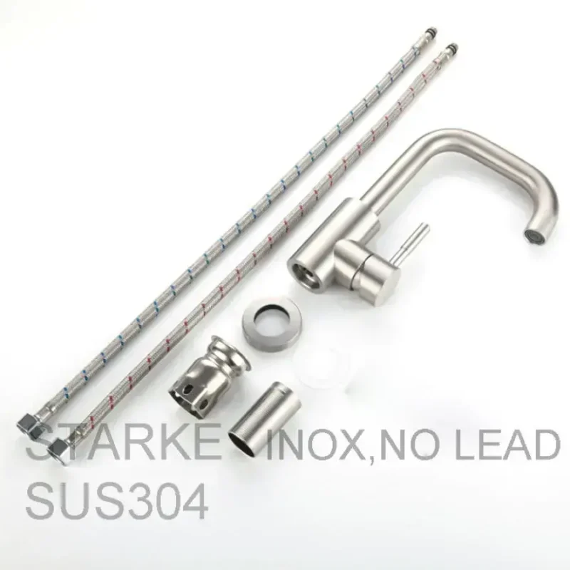 Baterie Lavoar, Inox SUS304, Satinat, MP007 - imagine 3