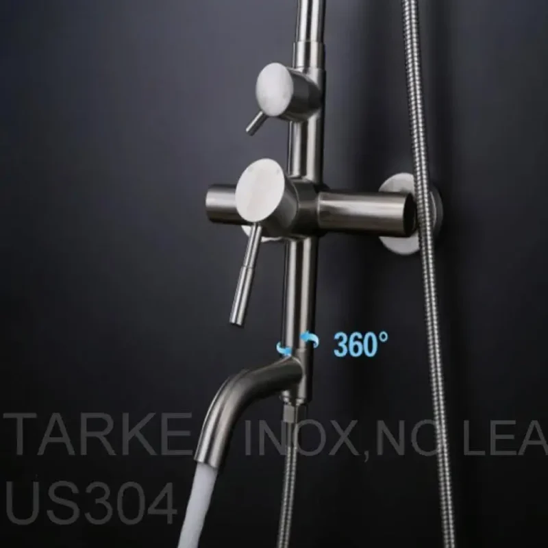 Coloana de Dus, Inox SUS304, Satinat, LY003 - imagine 4