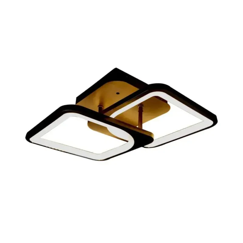 Lustra LED cu Telecomanda Christa 39W Lumina Rece/Calda/Neutra Negru Mat - imagine 2