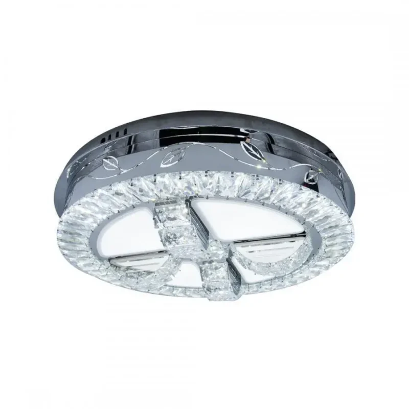 Lustra LED cu Telecomanda Iiana, 114W, Dimabila, Crom - imagine 2