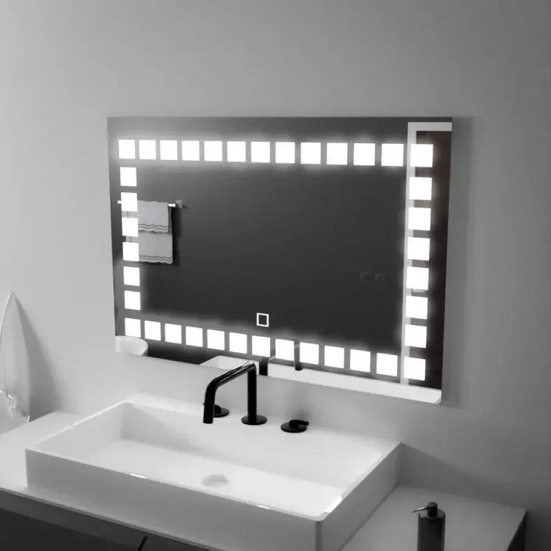 Oglinda LED Touch Evan 80x60cm Lumina Rece Colectia Korman Technik