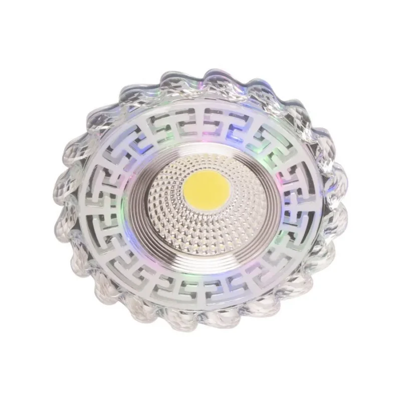 Spot LED Incastrabil, 6W, RGB, Rasina, Crom - imagine 3