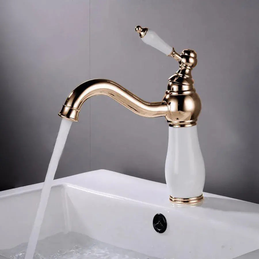 Baterie Lavoar, Alama Sanitara, Auriu cu Alb, WZY/322