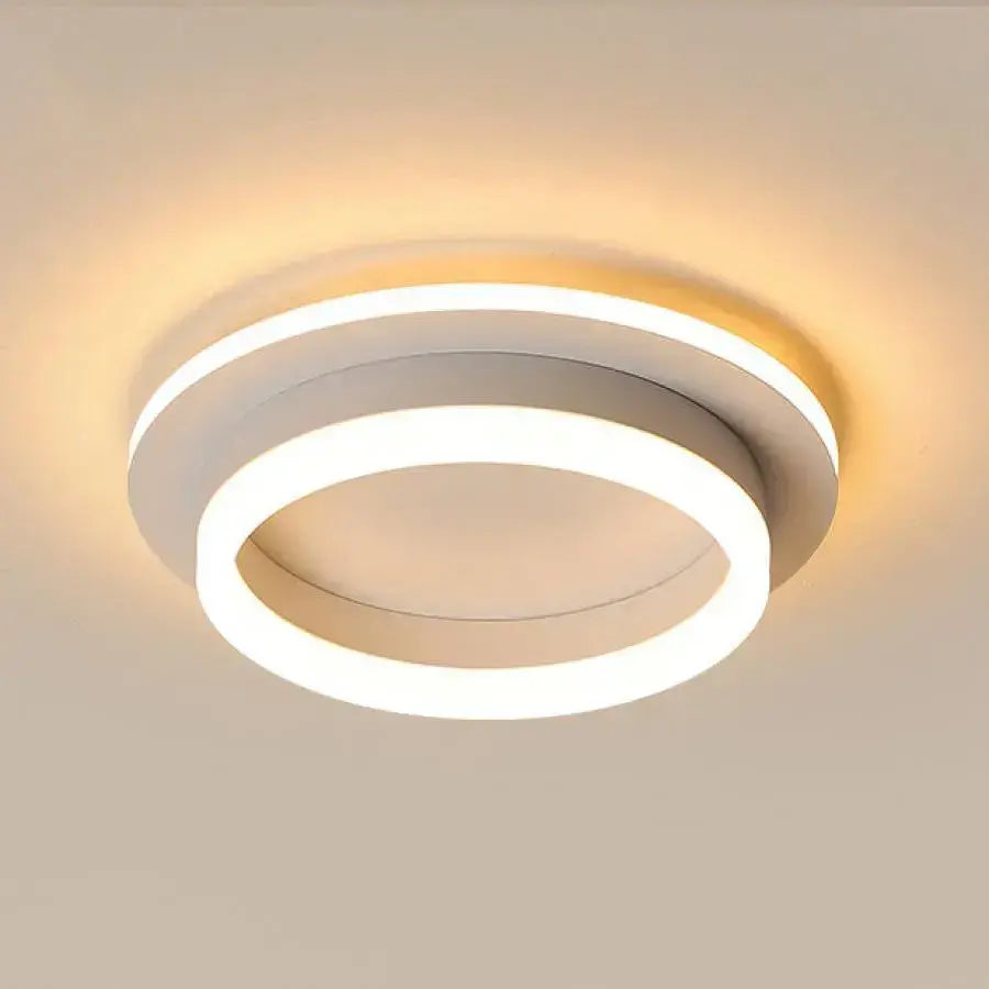 Lustra LED MODERNA 24W, Diametru 20cm, Rotunda, lumina Rece/Calda/Neutra, Alb - imagine 2