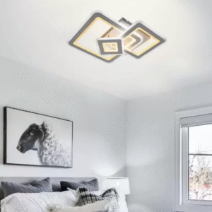 Lustra LED cu Telecomanda Hortensia 190W Dimabila Alb